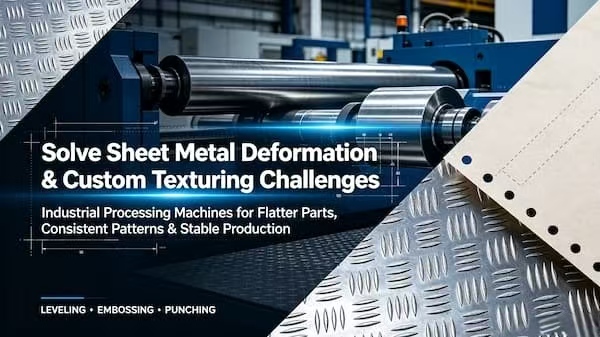Solve Your Sheet Metal Deformation & Custom Texturing Challenges With Our Industrial Processing Machines
